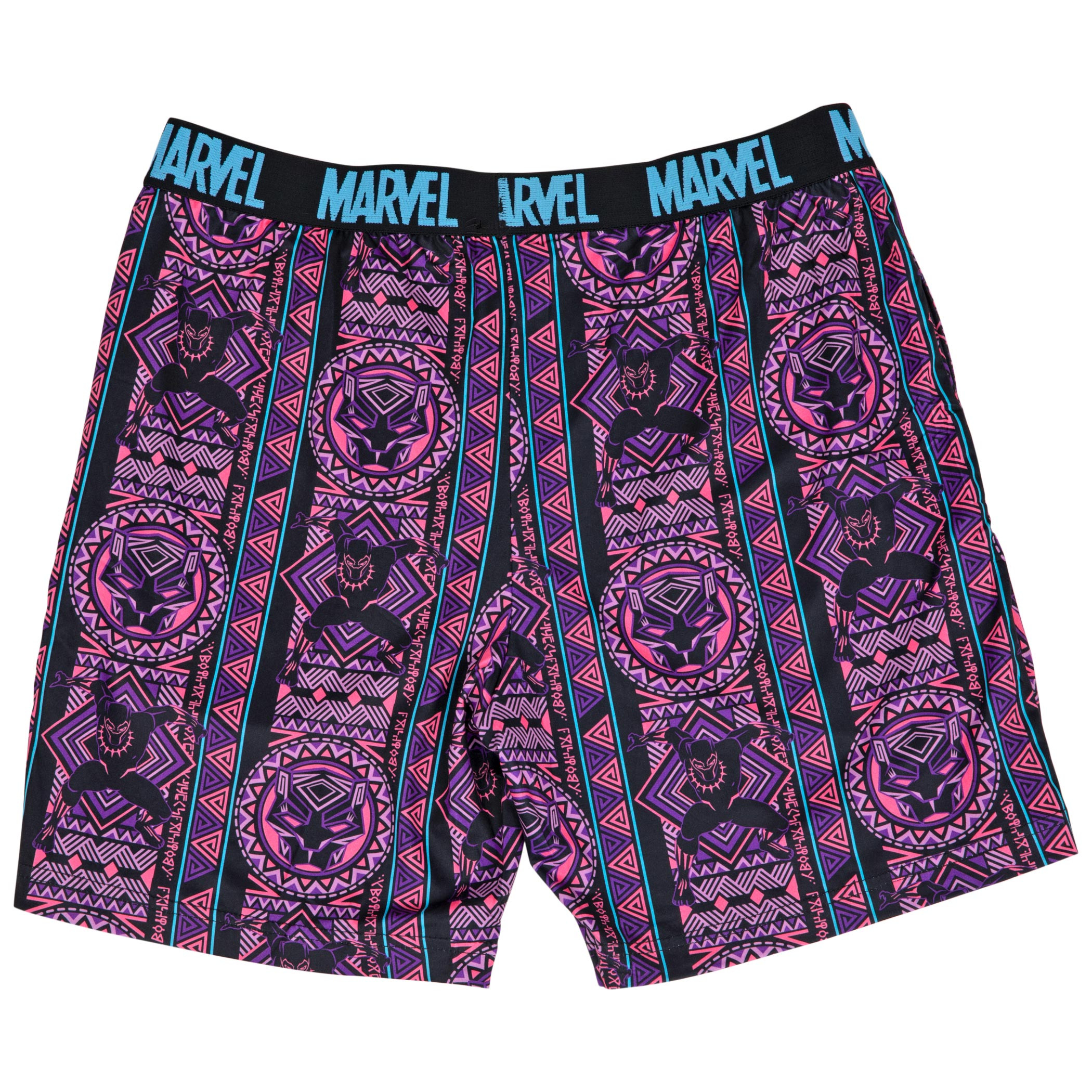 Marvel Comics Black Panther Neon Casual Shorts